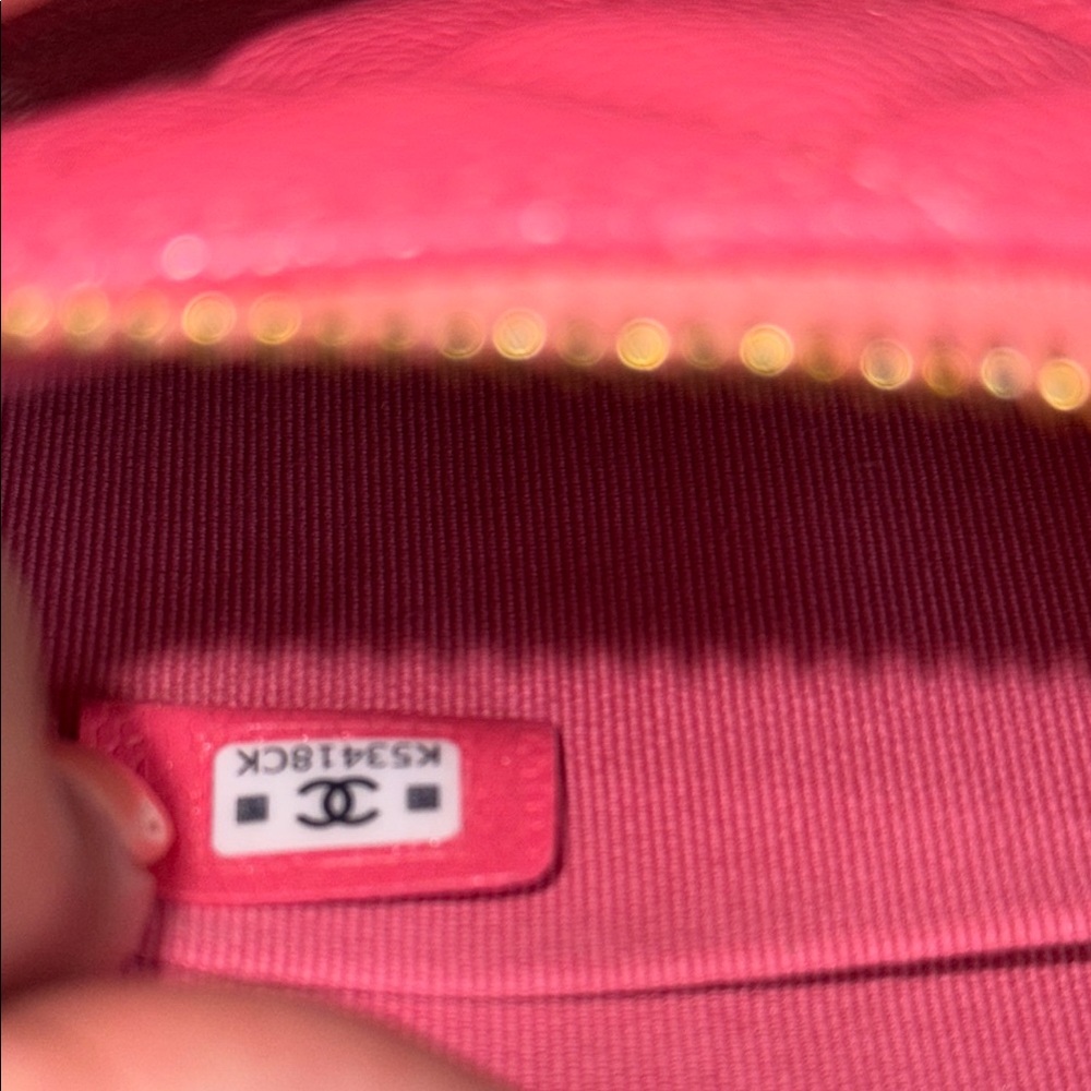 Authentic small CHANEL O Case in Pink Quilted Clutch - Picture 12 of 12